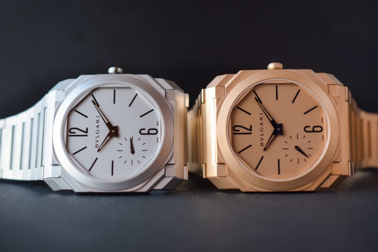 Bvlgari Octo Finissimo Automatic Steel and pink gold - Baselworld 2018