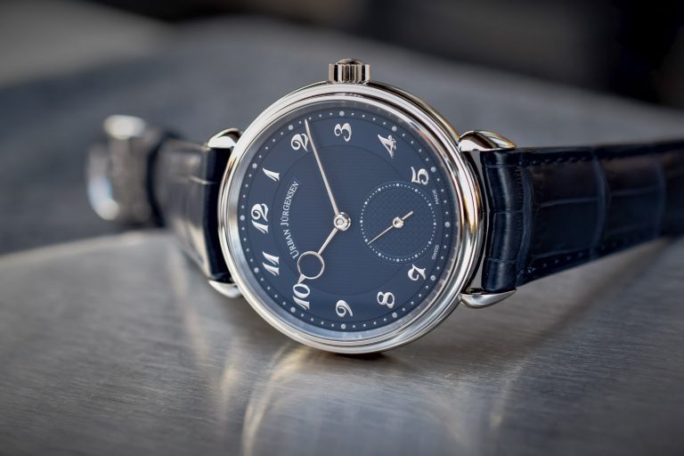 Urban Jurgensen 1140 Platinum Blue Guilloche Dial - Baselworld 2017